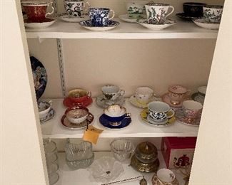 Vintage cup and saucer collection