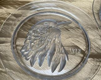 Lalique France 1973 Annual plate Jayling Bird.