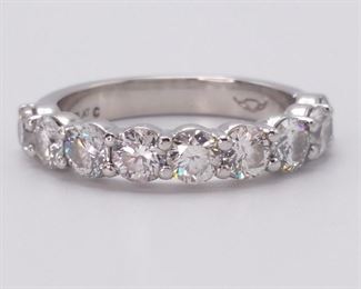 Exceptionally Fine "Martin Flyer FlyerFit" Designer 1.60 Carat Diamond Band / Ring in Platinum
