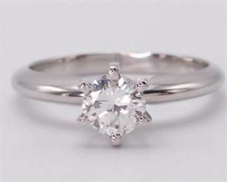 Exquisite 1/2 Carat Diamond Solitaire Ring in Platinum
