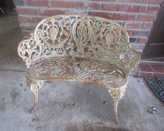 Antique cast iron patio furniture