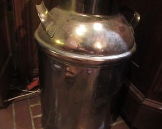 Brass milk can