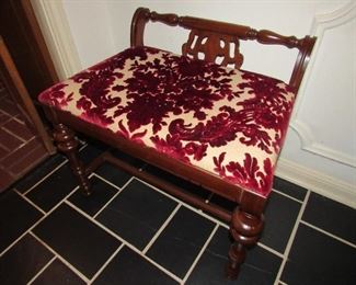 Extra wide vanity seat