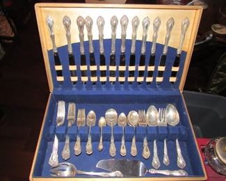 Alvin sterling silver "Chateau Rose"...78 pieces