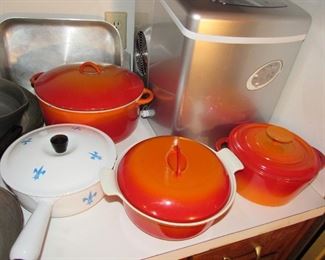 Enamel cast iron & countertop ice maker