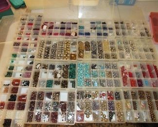 A small sampling of jewelry making supplies