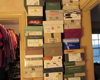Several hundred shoes