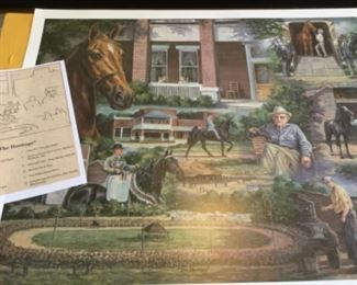 Billie Nipper signed and numbered up framed print. The Heritage.