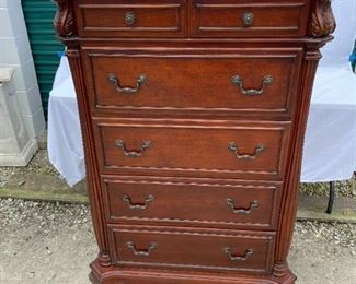 Five Drawer Wood Chest