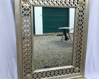 Lovely Latticed Large Mirror