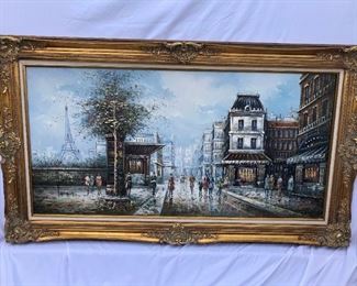 Original Painting Of Paris