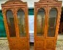 Pair Curio Cabinets