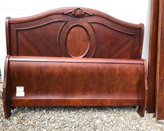 QueenSized Solid Wood Sleigh Bed