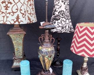 Table Lamps And Candles