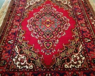 Persian medallion rug, 10 x 7.3