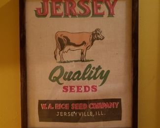 Vintage Jersey Seeds sign
