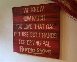 Burma Shave sign