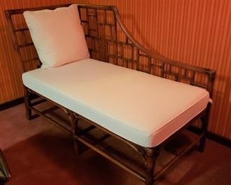 Vintage rattan chaise