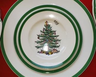 Large collection Spode "Christmas Tree" china