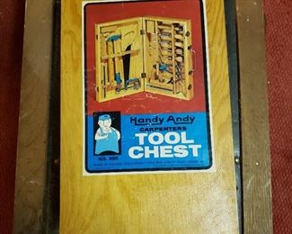 Handy Andy tool chest with tools