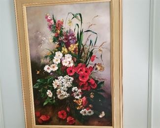 W. Horner floral painting