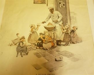 Framed Cream of Wheat ad