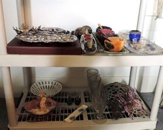 PEWTER AND SERVING PIECES