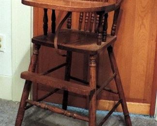 OAK HIGH CHAIR
