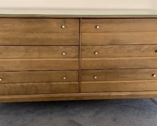 Heywood Wakefield Dresser w Glass Top