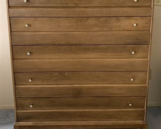 Heywood Wakefield Dresser w Glass Top