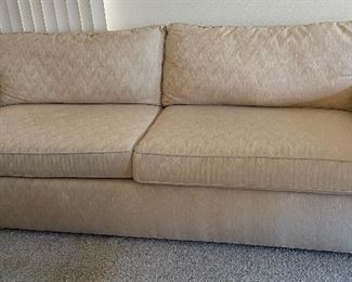 Ivory Drexel Heritage Showcase Collection Sofa