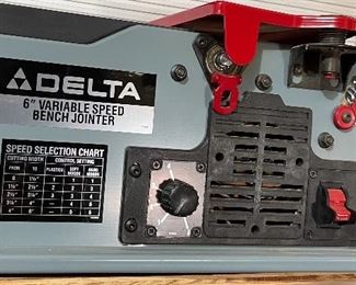 Delta 6" Variable Speed Bench Jointer