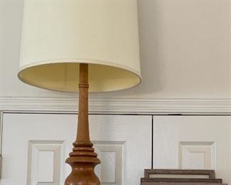Wood Turned Table Lamp, Art Faulkner x 3