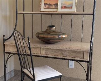 Baker's Rack/Desk w Chair 
