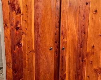 Four (4) Cedar Armoires