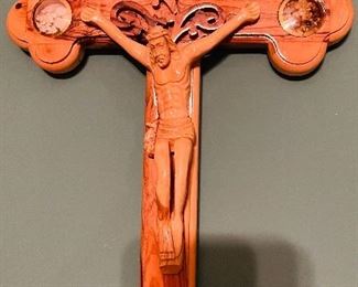 Olive Wood Crucifix from Jerusalem 