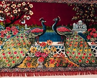 Vintage Peacock Tapestry