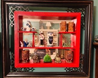 Vintage Oriental Style Display Case