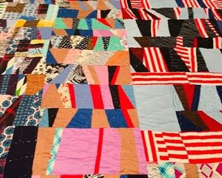 Vintage Handmade Patchwork Quilt 
