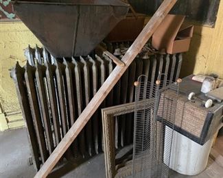 . . . there are at least three of these fantastic old radiators.  These make a statement all by themselves!