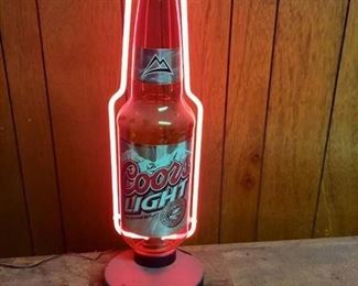 Lighted Coors Light Sign