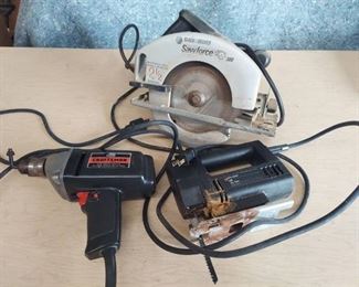 Circular Saw, jig Saw, drill