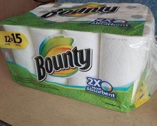 paper towels - bag is sticky