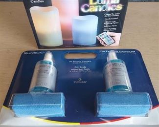 flameless candles and cleaning kit