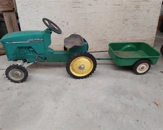 pedal tractor and trailer