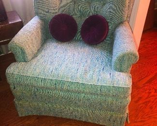 oh, this is too easy. I have so many captions in mind: "Parlor chair needs to see the school nurse." "Look, double Japanese flag!" "Parlor chair imitating me after 6 months breastfeeding," I could go ON AND ON