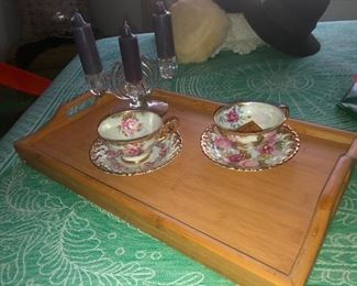 curious breakfast in bed choice, like why with the candelabra?