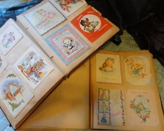Scrapbooks of Vintage cards