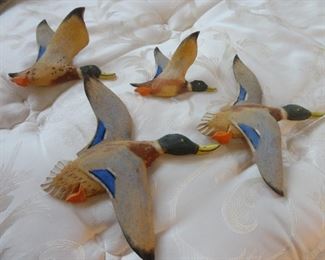 Hand Carved Mallard Ducks