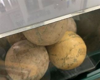signed softballs